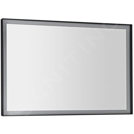 Sapho Sort LED - Mirroir avec éclairage LED, 1000x700 mm, noir mat ST100 (1/5)