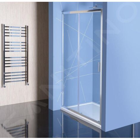 Polysan Easy Line - Porte de douche 1400 mm, aluminium poli/verre clair EL1415 (1/5)