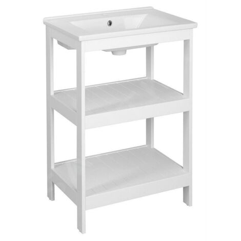 Aqualine Etide - Meuble lavabo 515x850x440 mm, blanc ET505 (1/5)