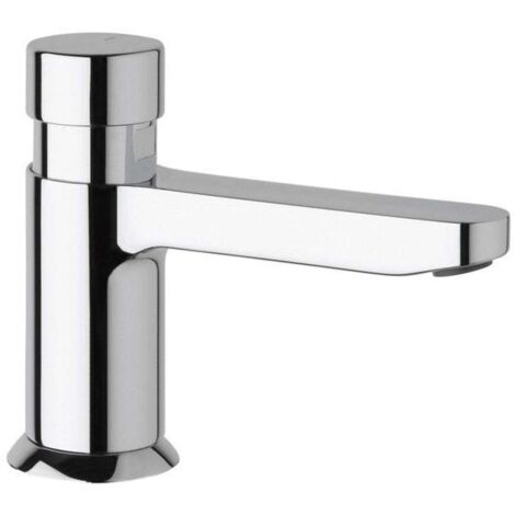 Sapho Silfra Quik - Robinet à fermeture automatique pour lavabo Quik5, chrome Q523051 (1/2)