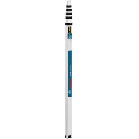 Bosch Professional – Mire télescopique de chantier GR 500 V2 5 m – Aluminium léger pour mesures précises – Compatible niveaux et lasers Bosch – 601094600