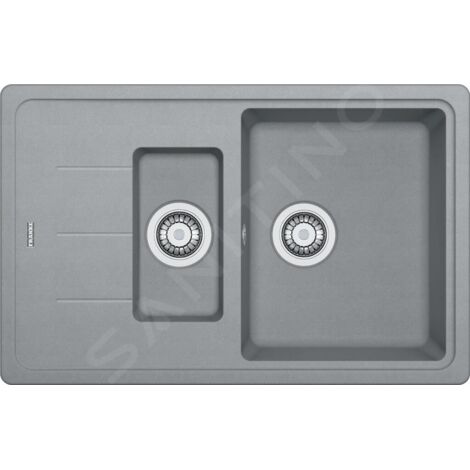 Franke Basis - Évier en fragranit BFG 651-78, 780x500 mm, pierre grise 114.0285.224