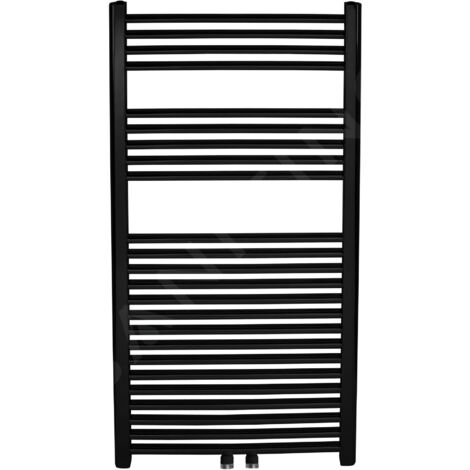 Novaservis - Elément chauffant droit 160 cm, noir mat 600/1600/RS,5 (1/2)