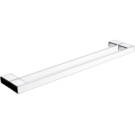 Porte-serviettes 2 Barres Fixes, L. 47.6 Cm, Chrome, Kibo Nimco (1/2)