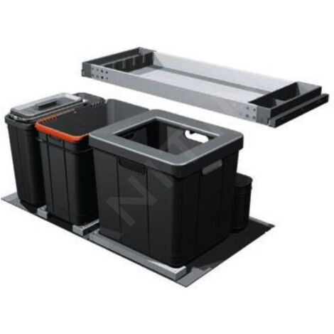Franke Poubelle tri sélectif - Poubelle encastrable Composta 350-90 121.0307.528 (1/2)