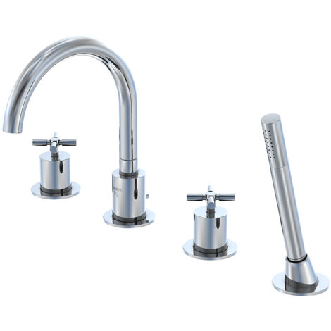 Steinberg Série 250 robinetterie de baignoire, 4 trous, pivotant,