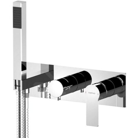 Sapho Pax - Mitigeur encastré, 2 sorties, avec accessoires, chrome XA52 (1/2)