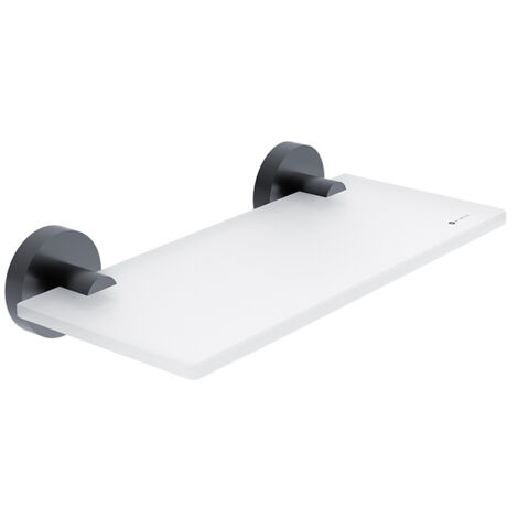 Nimco Tablette Verre L. 20 Cm, noir mat, Unix noir mat UNC 13091B-20-90 (1/3)