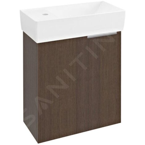 Sapho Latus - Meuble lavabo 44x50x22 cm, pin rustique LT090-1616 (1/3)