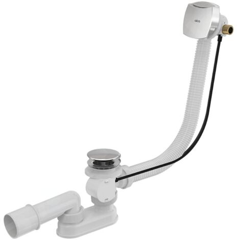 Alca - Kit vidange et trop-plein de baignoire avec remplissage, longueur 1000 mm, chromé A564CRM1-100 (1/2)