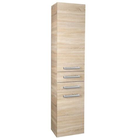 Aqualine Vega - Armoire haute, 350x1840x310 mm, chêne platine VG985 (1/5)