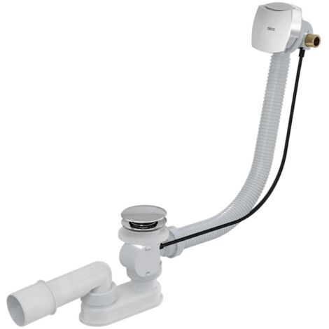 Alca - Kit vidange et trop-plein de baignoire avec remplissage, longueur 1200 mm, métal A564KM1-120 (1/2)