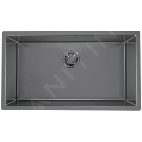 Alveus Quadrix Monarch - Évier 790x450 mm, anthracite 1122730 (1/2)