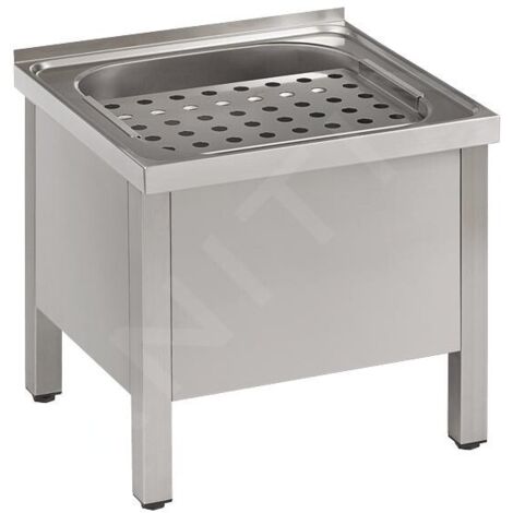 Sanela Vidoirs en inox - Vidoir sur pied 50x46 cm, inox SLVN 03 (1/2)