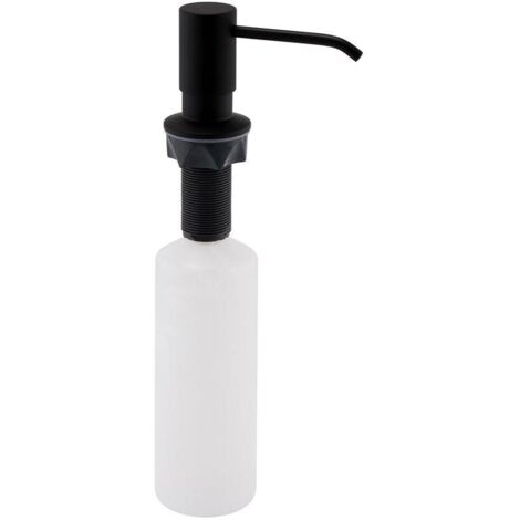 Sapho Accessoires - Distributeur de savon encastré, noir mat SP023B (1/2)
