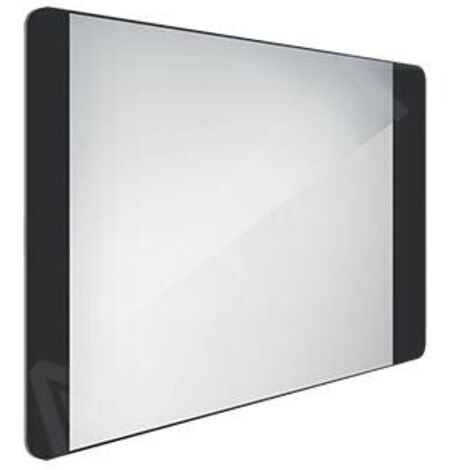 Nimco Miroirs - Miroir avec éclairage LED, 800x600 mm, aluminium/noir ZPC 42003-90 (1/5)