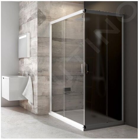 Ravak Blix - Porte de douche BLRV2K 80 cm, blanc/verre transparent 1XV40100Z1 (1/5)