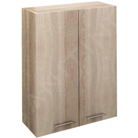 Aqualine Keramia Fresh - Armoire supérieure ZOJA, 500x760x230 mm, chêne platine 51304 (1/5)