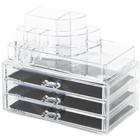 Compactor - Organiseur de cosmétiques 24x15x19 cm, plastique transparent RAN5055 (1/5)