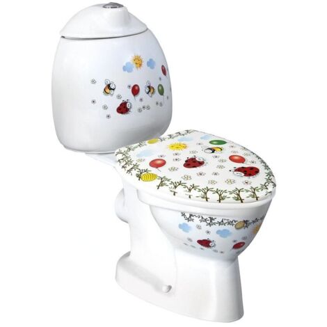 Sapho Kid - WC à poser pour enfants avec réservoir, sortie arrière, coloré CK311.400.0F