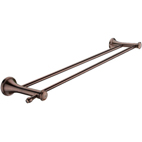 Porte-serviettes 1 Barre Fixe, L. 63.5 Cm, Cuivre Antique, Lada, Antique Salle De Bains Rétro Nimco (1/2)