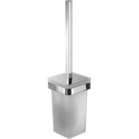 Sapho Gedy Samoa - Brosse WC murale avec support, verre mat/chrome A83313 (1/5)