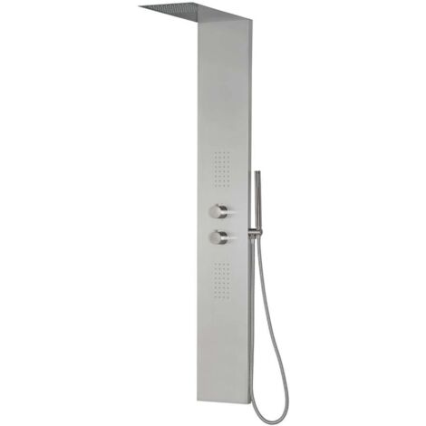 Sapho Grace - Panneau de douche 200x1450 mm, inox WN326 (1/5)