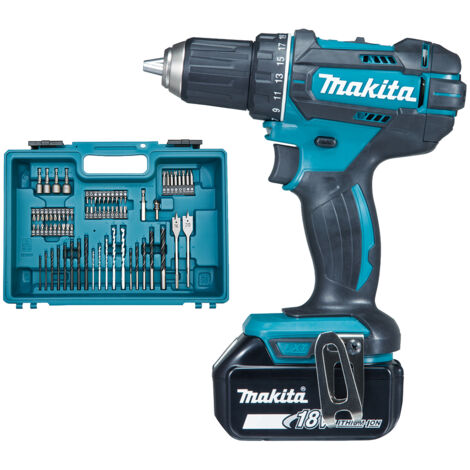 Makita – Perceuse-visseuse sans fil 18V avec 2 batteries 3,0Ah – Mandrin monobloc à dégagement rapide – Couple 62Nm – DDF482RFX1 (1/10)