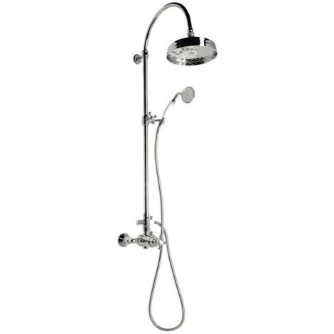 Sapho Reitano Rubinetteria Antea - Colonne de douche avec thermostat encastré, 20 cm, chrome SET041 (1/5)
