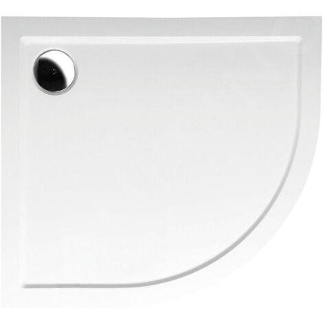 Polysan - Receveur de douche RENA L, 90x80 cm, R550, gauche, blanc 72890 (1/3)