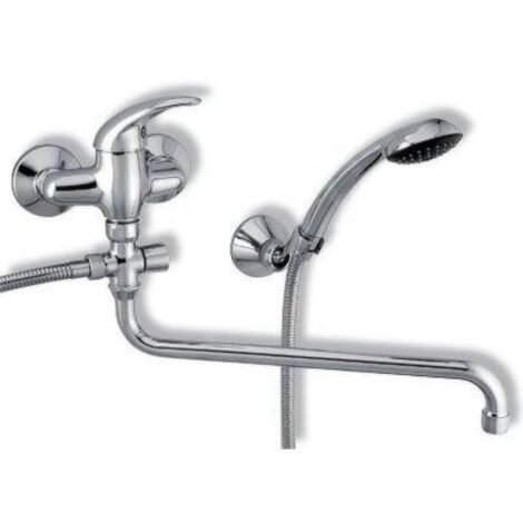 Novaservis Metalia 55 - Robinetterie de baignoire murale complète, chrome 55075,0 (1/2)