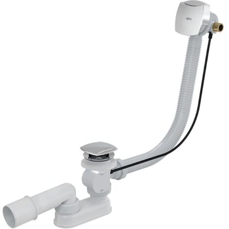 Alca - Kit vidange et trop-plein de baignoire avec remplissage, longueur 1200 mm, métal A564KM3-120 (1/2)