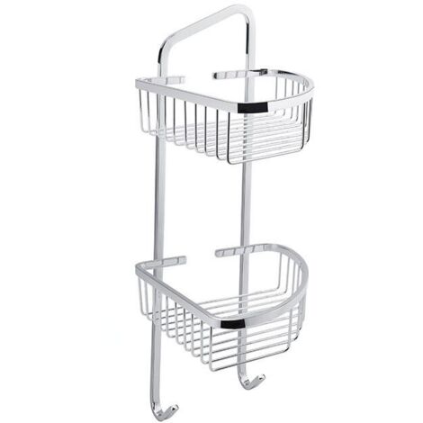 Nimco Open - Etagère en fil métallique, d'angle, 210x210x460 mm, chromée OP 121D-26 (1/2)