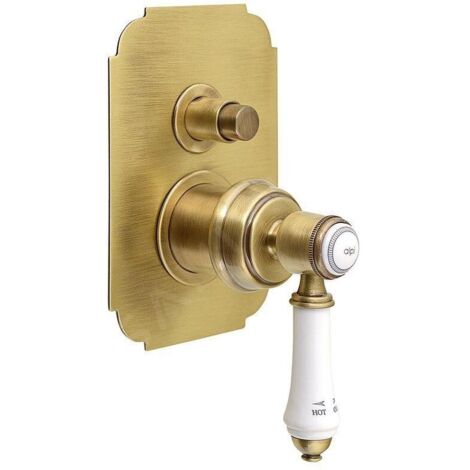 Sapho Vienna - Mitigeur encastré de douche avec corps d'encastrement, 2 sorties, bronze VO042BR (1/2)