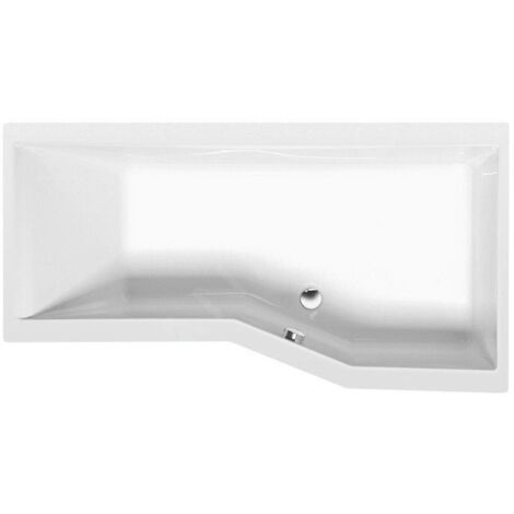 Polysan Baignoires - Baignoire asymétrique VERSYS L, 1600 x 840 x 470 mm, droit, blanc 15611 (1/5)
