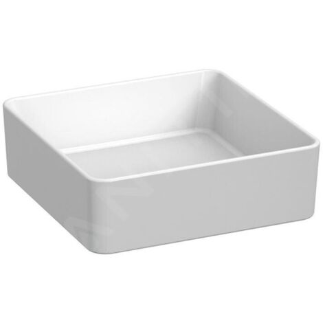 Jika Cubito Pure - Vasque à poser, 38x38 cm, sans trop-plein, blanc mat H8184227571121 (1/2)