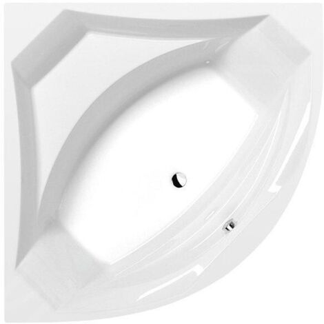 Polysan Baignoires - Baignoire d´angle ROSANA, 1400 x 1400 x 490 mm, blanc 64119