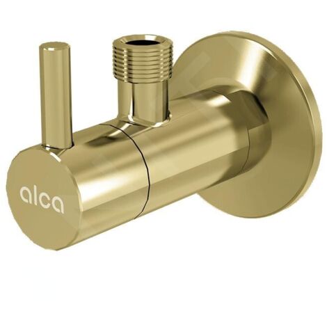 Alca - Vanne d'angle avec filtre, or brossé mat ARV001-G-B (1/2)
