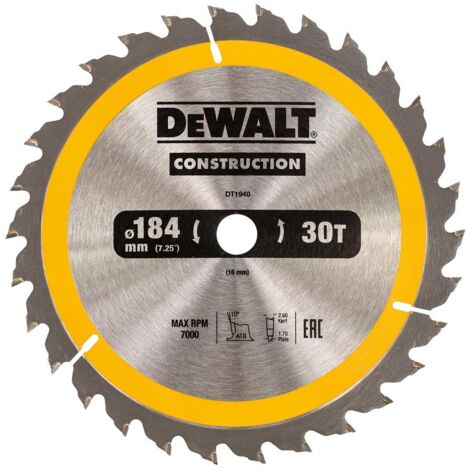 DeWALT - Lame de scie circulaire à bois 250x30 mm, 24 dents DT99571