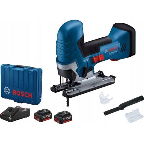 Bosch Outillage - Scie sauteuse sans fil 18V, 2 batteries 4,0 Ah Li-Ion, chargeur 06015B2022 (1/3)