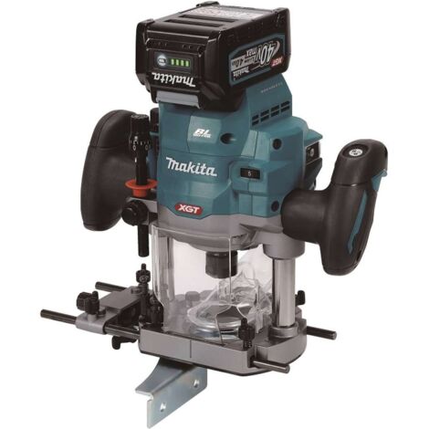 Makita – Défonceuse sans fil 40V avec 2 batteries 4.0Ah – Moteur Brushless – Vitesse 8000-25000 min-1 – Technologie XPT pour environnements humides