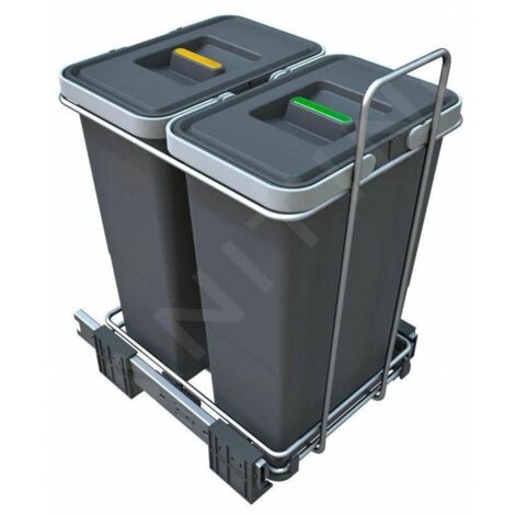Elletipi Ecofil - Poubelle intégrée, divisée, 16 l PF01 34C2 (1/5)