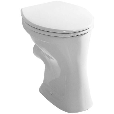 Jika Dino - WC à poser, chasse d'eau plate, évacuation par l’arrière, blanc H8220000000001 (1/3)
