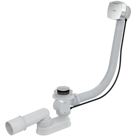 Alca - Kit vidange et trop-plein pour baignoire, longueur 1000 mm, chromé A51CR-100 (1/3)