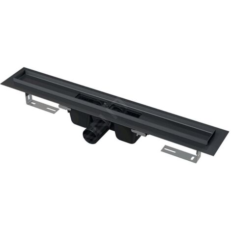 Alcadrain APZ1BLACK Drains de douche avec rebord pour grille perforée, noir mat 1050 mm (1/2)