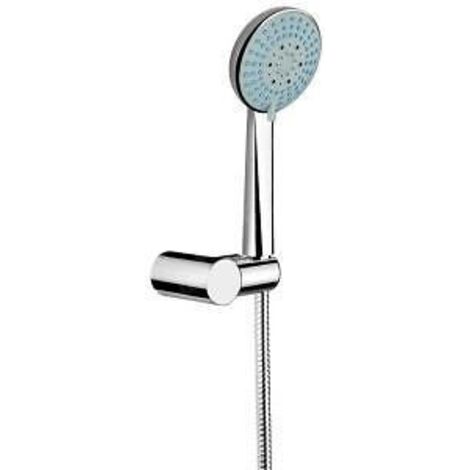 Jika Rio - Set de pommeau de douche, 3 jets, support et flexible 1,7 m, inox/chrome H3651R00043611 (1/3)