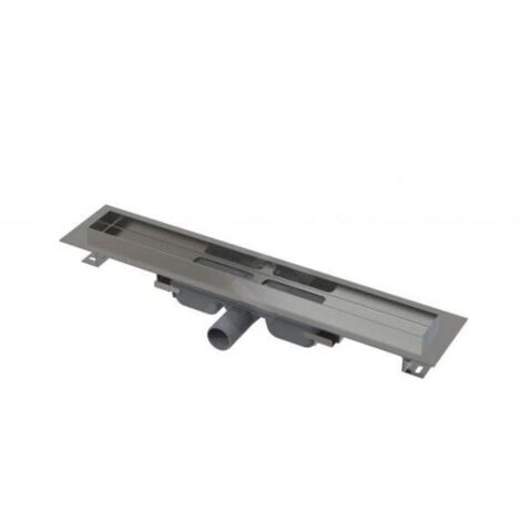 Alca - Caniveau de douche Professional Low 105 cm, avec rebord pour grille perforée, inox APZ106-1050 (1/2)