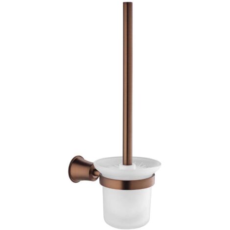 OMNIRES Art Line - Brosse WC murale avec support, verre dépoli/cuivre AL53620ORB (1/3)