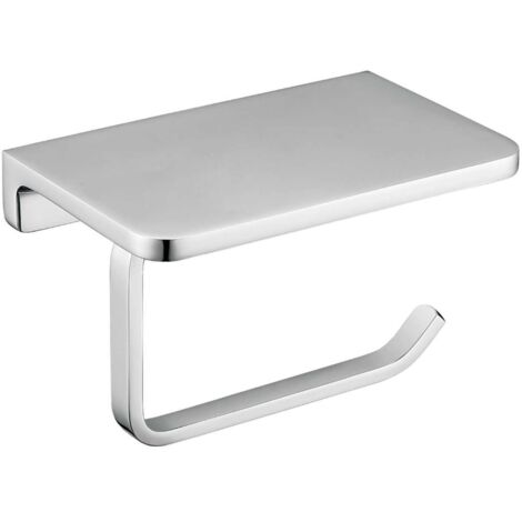OMNIRES Uni - Porte-papier toilette avec étagère, chrome UN10525CR (1/2)