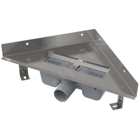 Alcadrain ARZ1 Drain de coin sans rebord pour le gril perforé (1/3)
